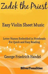 Okładka: Zadok the Priest Easy Violin Sheet Music