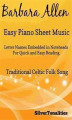 Okładka książki: Barbara Allen Easy Piano Sheet Music