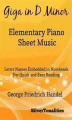 Okładka książki: Giga in D Minor Elementary Piano Sheet Music