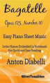 Okładka książki: Bagatelle Opus 125 Number 10 Easy Piano Sheet Music