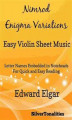 Okładka książki: Nimrod Enigma Variations Easy Violin Sheet Music