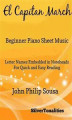 Okładka książki: El Capitan March Beginner Piano Sheet Music