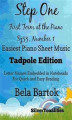 Okładka książki: Step One First Term at the Piano Sz53 Number 1 Easiest Piano Sheet Music