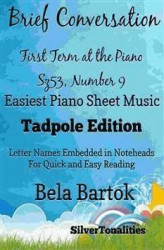 Okładka: From Bela Bartok's First Term at the Piano Sz53, Number 8 Easy Note Style  Tadpole Edition