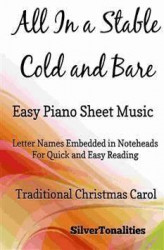 Okładka: All In a Stable Cold and Bare Easy Piano Sheet Music