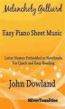 Okładka książki: Melancholy Galliard Easy Piano Sheet Music