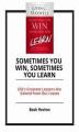 Okładka książki: Sometimes You Win, Sometimes You Learn