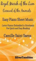Okładka książki: Royal March of the Lion Carnival of the Animals Easy Piano Sheet Music