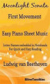 Okładka książki: Moonlight Sonata First Movement Easy Piano Sheet Music