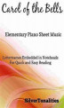 Okładka książki: Carol of the Bells Elementary Piano Sheet Music
