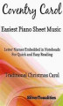 Okładka książki: Coventry Carol Easiest Piano Sheet Music