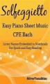 Okładka książki: Solfeggietto Easy Piano Sheet Music