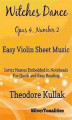 Okładka książki: Witches Dance Opus 4 Number 2 Easy Violin Sheet Music
