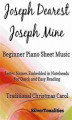 Okładka książki: Joseph Dearest Joseph Mine Beginner Piano Sheet Music