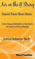 Okładka książki: Air on the G String Easiest Piano Sheet Music