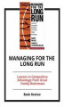 Okładka książki: Managing for the Long Run