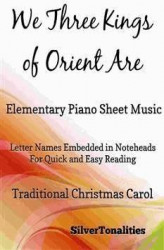 Okładka: We Three Kings of Orient Are Elementary Piano Sheet Music
