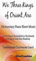 Okładka książki: We Three Kings of Orient Are Elementary Piano Sheet Music