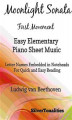 Okładka książki: Moonlight Sonata First Movement Easy Elementary Piano Sheet Music