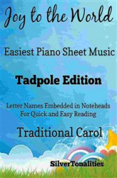 Okładka: Joy to the World Easy Piano Sheet Music Tadpole Edition