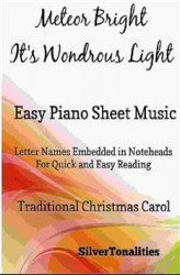 Okładka: A Meteor Bright It's Wondrous Light Easy Piano Sheet Music