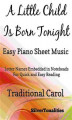 Okładka książki: A Little Child is Born Tonight Easy Piano Sheet Music