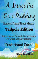 Okładka: A Mince Pie or a Pudding Easiest Piano Sheet Music Tadpole Edition