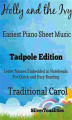 Okładka książki: Holly and the Ivy Easiest Piano Sheet Music Tadpole Edition
