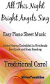 Okładka książki: All This Night Bright Angels Sing Easy Piano Sheet Music