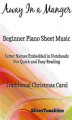 Okładka książki: Away in a Manger Beginner Piano Sheet Music