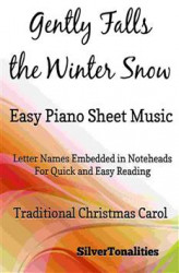 Okładka: Gently Falls the Winter Snow Easy Piano Sheet Music