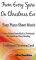 Okładka książki: From Every Spire on Christmas Eve Easy Piano Sheet Music