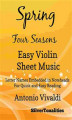 Okładka książki: Spring Four Seasons Easy Violin Sheet Music