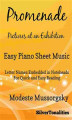 Okładka książki: Promenade Pictures at an Exhibition Easy Piano Sheet Music