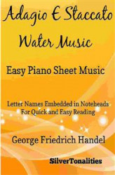 Okładka: Adagio E Staccato Water Music Easy Piano Sheet Music