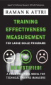 Okładka książki: Training Effectiveness Measurement for Large Scale Programs - Demystified!
